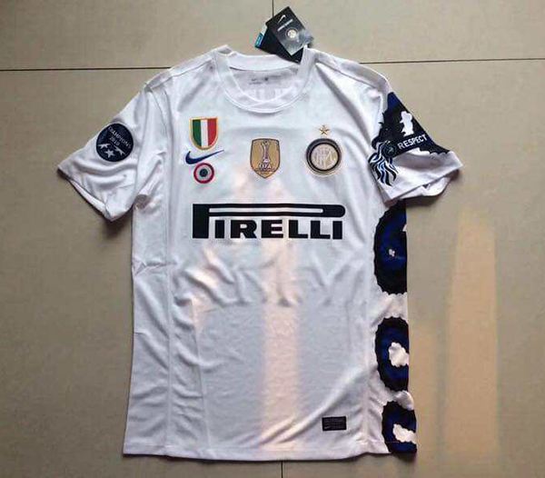 2010-2011 Season Inter Milan Away White Color Football Shirt Top Thailand Quality Inter Milan Retro Jersey