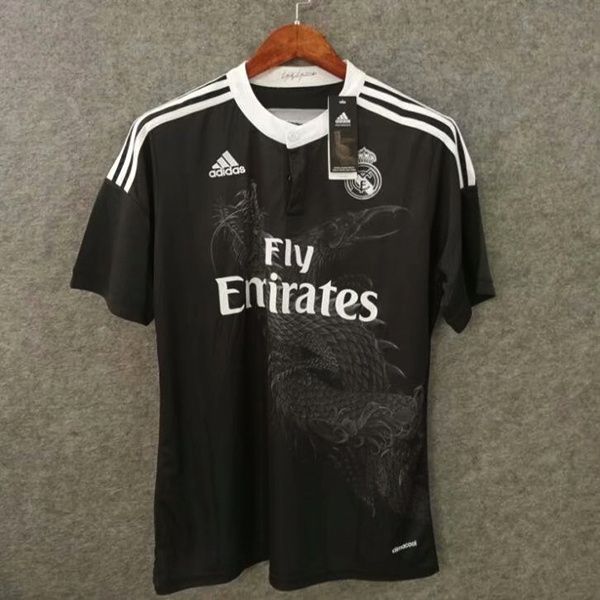 2014-2015 Season Real Madrid Third Black Color Football Shirt Top Thailand Quality Real Madrid Retro Jersey