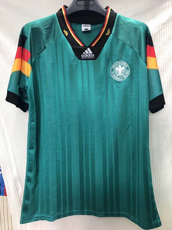 1992 Season Germany Away Green Color Football Retro Jersey