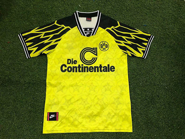 1994-1995 Season Dortmund Home Yellow Color Football Shirt Top Thailand Quality BVB Retro Jersey