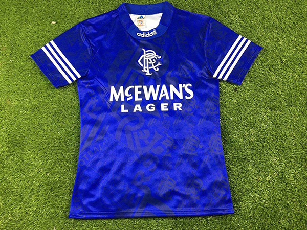 1994-1996 Season Glasgow Rangers Home Blue Color Football Shirt Top Thailand Quality Rangers Retro Jersey