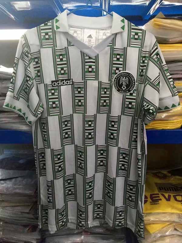 1994 World Cup Nigeria Home Green Color Soccer Jersey Top Thailand Quality Nigeria Retro Jerseys