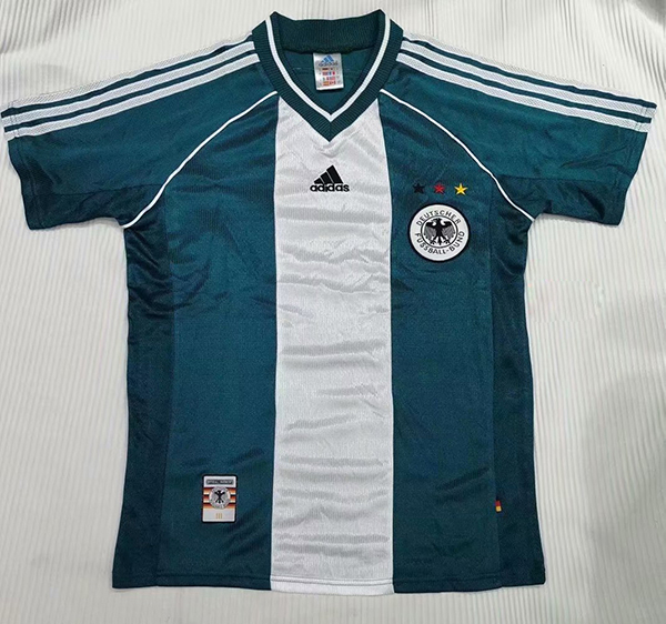 1998 World Cup Germany Away Green Color Football Retro Jersey