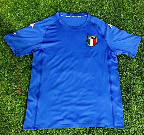 2000 Season Italy Home Blue Color Football Shirt Top Thailand Quality Italy Retro Jersey