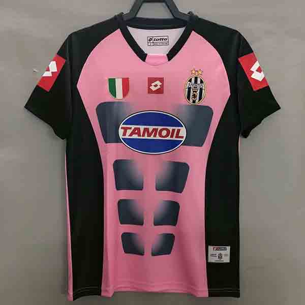 2002-2003 Season Juventus Away Pink Color Football Shirt