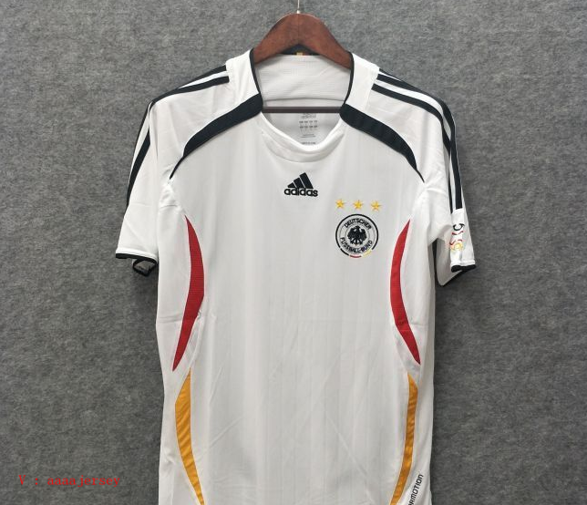 2006 World Cup Germany Home White Color Football Retro Jersey