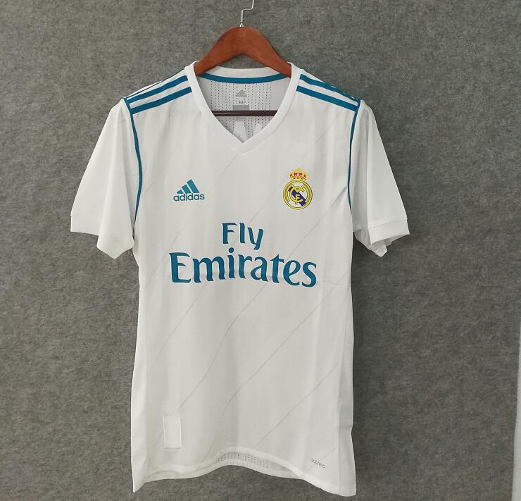 2017-2018 Season Real Madrid Home White Color Soccer Jersey Top Thailand Quality Real Madrid Retro Jerseys