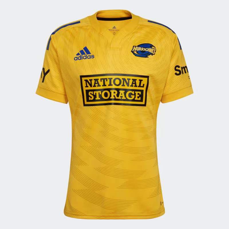 2022 Season Hurricanes Home Yellow Color Rugby Jersey