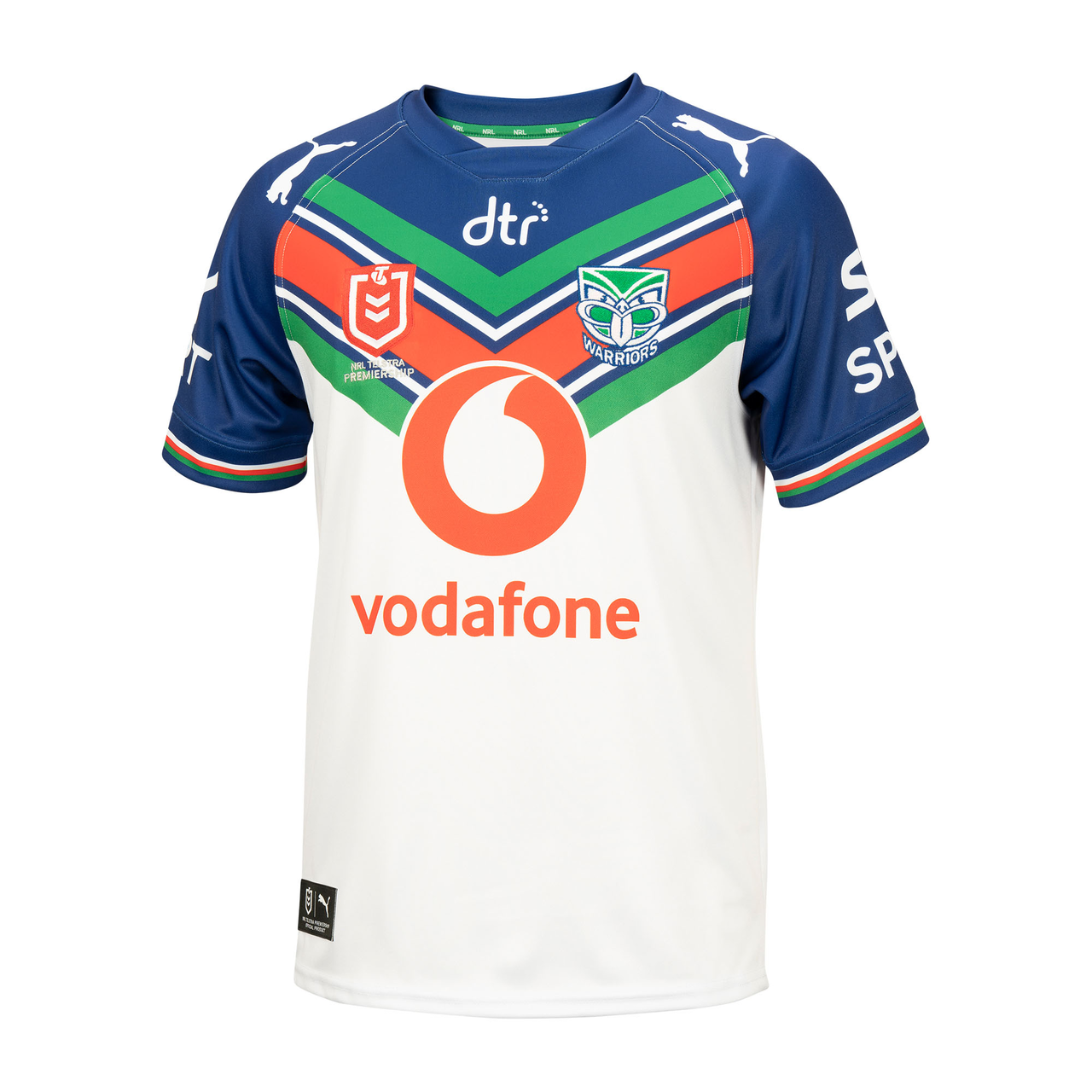 2022 Season New Zealand Warriors Away White Color Rugby Jersey