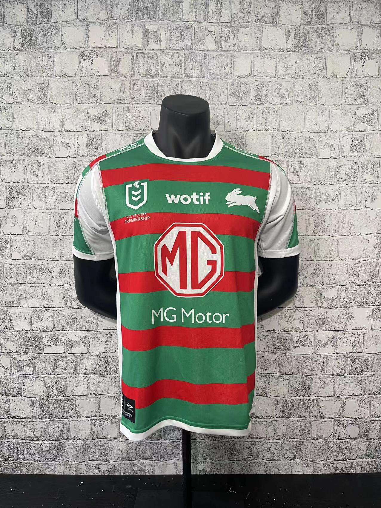 2022 Season South Sydney Rabbitohs Away Green-White Rugby Jersey