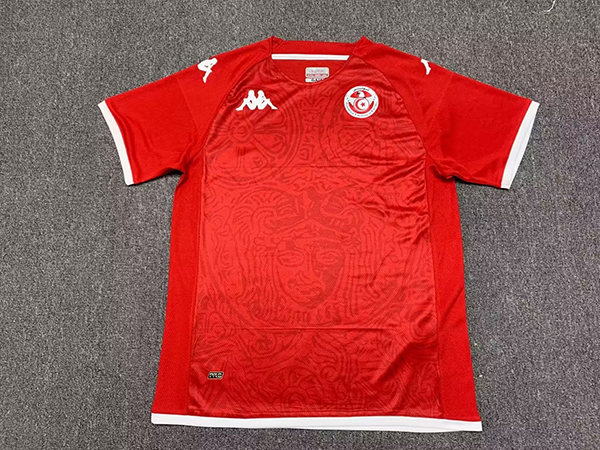 2022 World Cup Tunisia Home Red Color Soccer Jersey