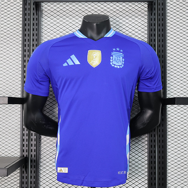 24-25 Season Argentina Away Blue Color Football Jersey(Player Version)