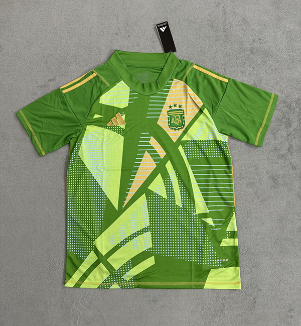 24-25 Season Argentina Goalkeeper Green Color Football Jersey