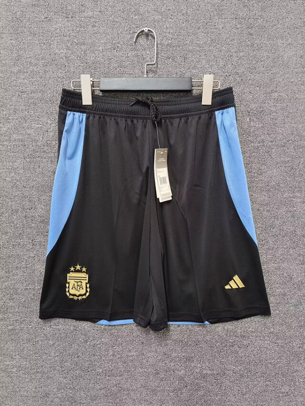 24-25 Season Argentina Home Black Color Football Shorts Free Shipping