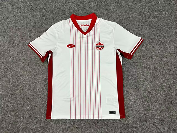 24-25 Season Canada Away White Color Football Jersey