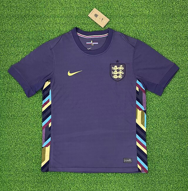 2024 Euro Cup England Away Purple Color Football Jersey