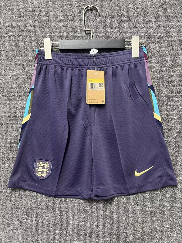 2024 Euro Cup England Away Purple Color Football Shorts