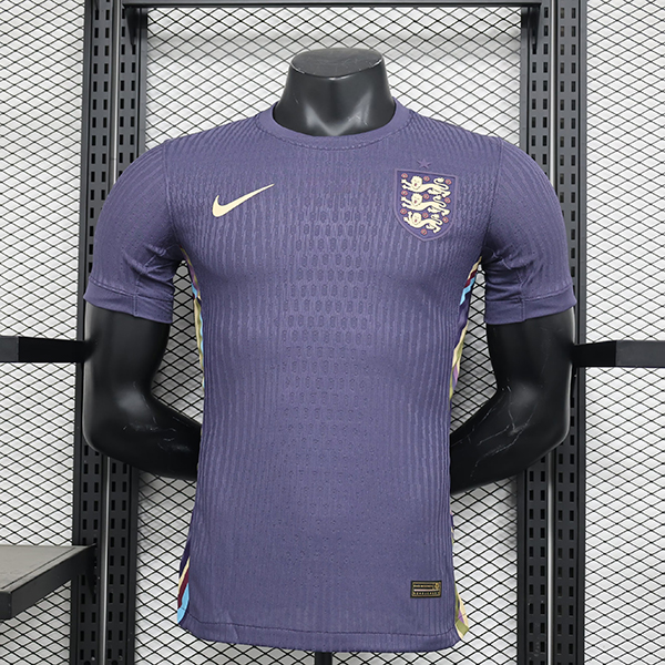 2024 Euro Cup England Away Purple Color Football Jersey(Player Version)