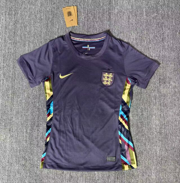 2024 Euro Cup England Away Purple Color Women Football Jersey