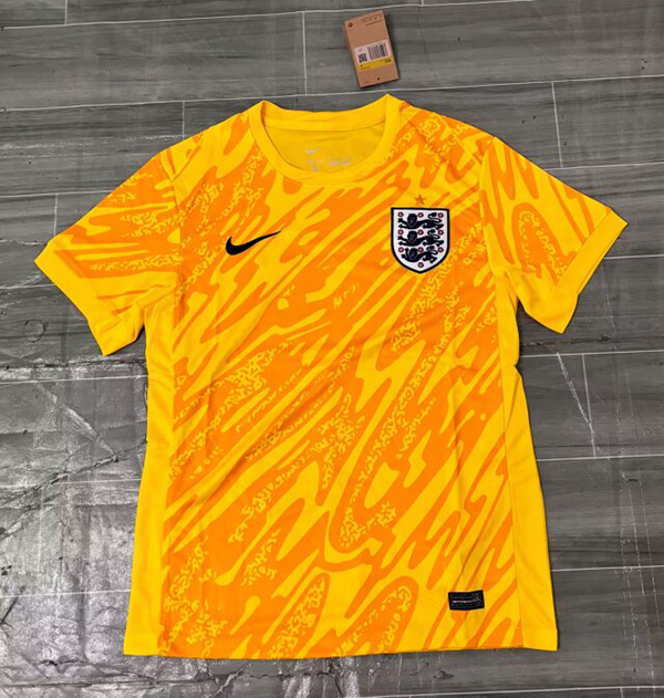 2024 Euro Cup England Goalkeeper Yellow Color Football Jersey