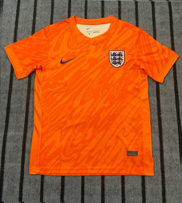 2024 Euro Cup England Goalkeeper Orange Color Football Jersey