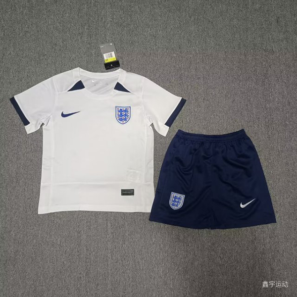 2024 Euro Cup England Home White Color Youth Kids Football Uniform