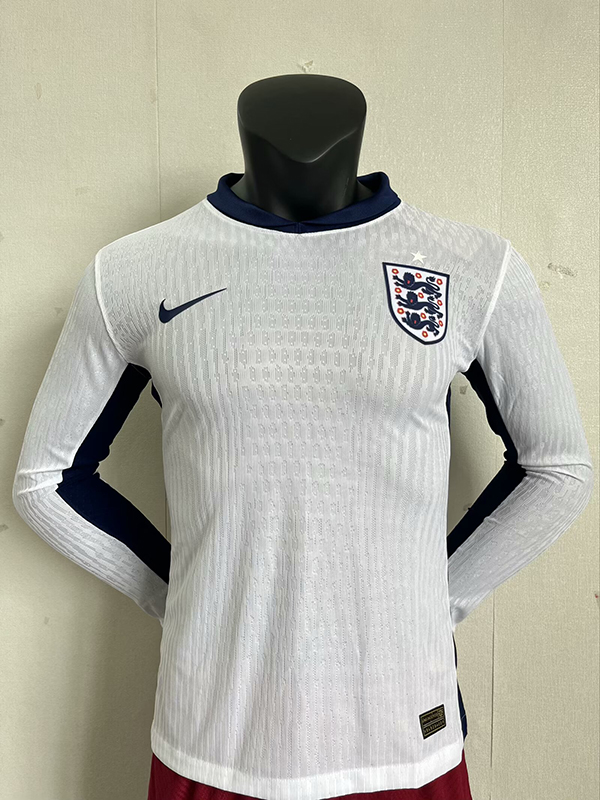 2024 Euro Cup England Home White Color Football Jersey (Player Version)