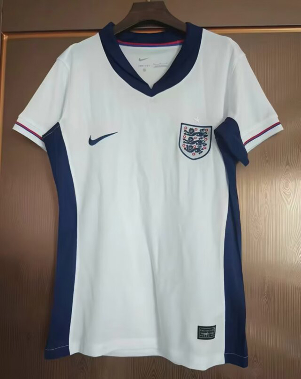 2024 Euro Cup England Home White Color Female Football Jersey