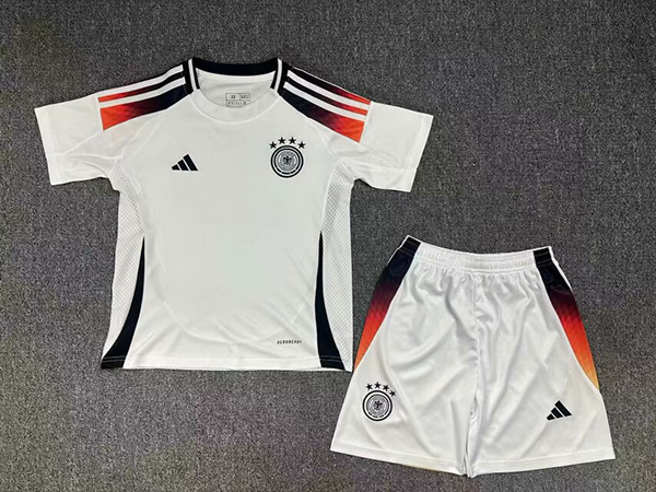 2024 Euro Cup Germany Home White Color Youth Kids Football Uniform