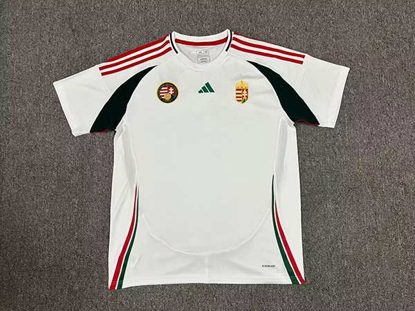 2024 Euro Cup Hungary Away White Color Football Jersey