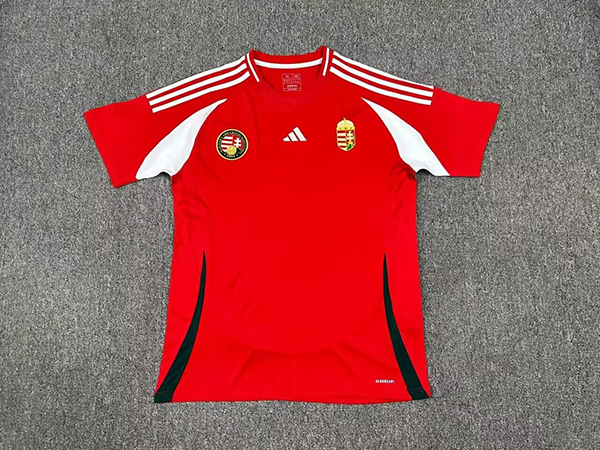 2024 Euro Cup Hungary Home Red Color Football Jersey