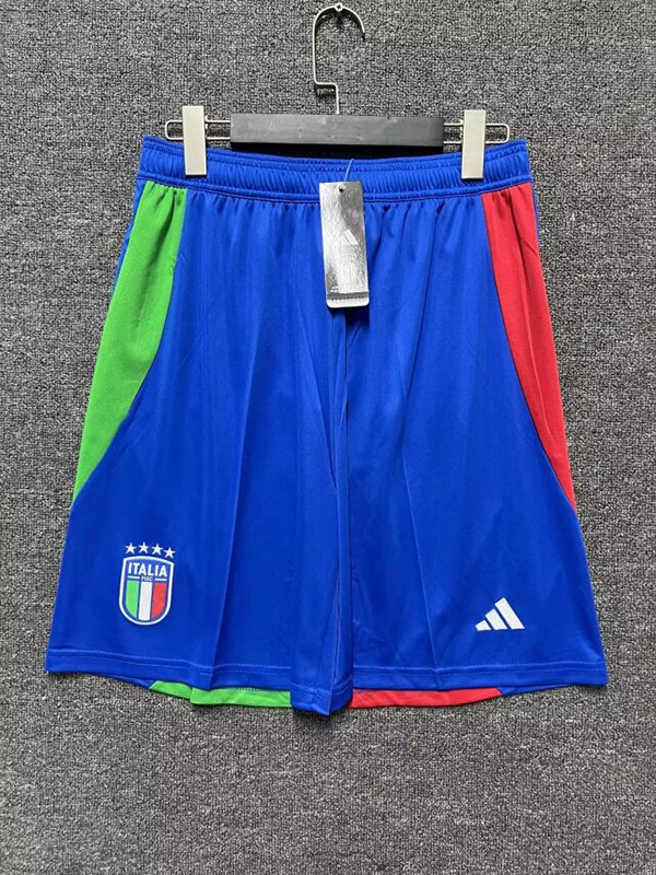 2024 Euro Cup Italy Away Blue Color Football Shorts