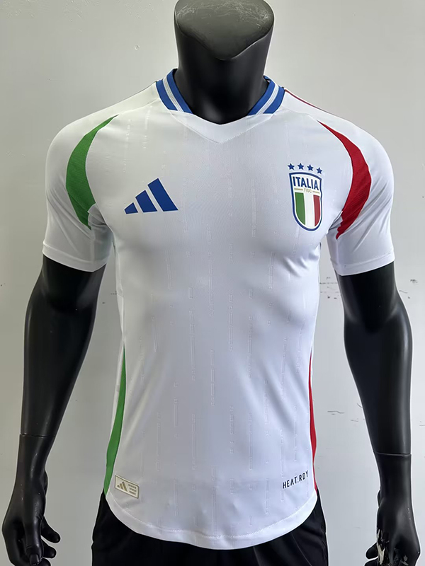 2024 Euro Cup Italy Away White Football Jersey ([Player Version)