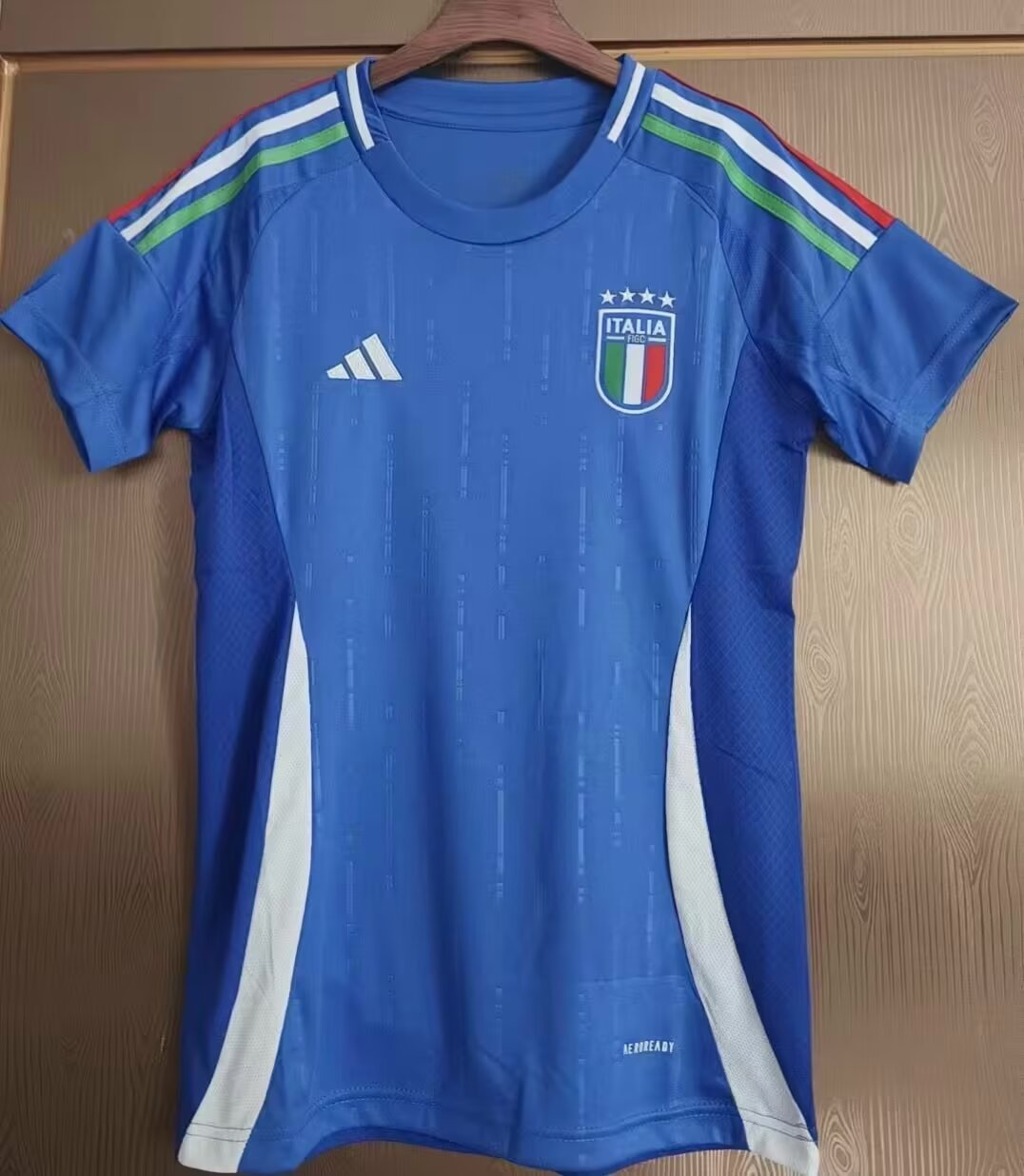 2024 Euro Cup Italy Home Blue Color Female Football Jersey