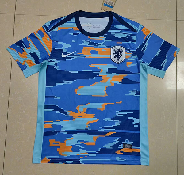 2024 Euro Cup Netherlands Blue Color Football Training Shirt