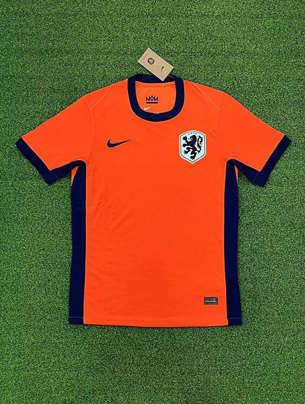 2024 Euro Cup Netherlands Home Orange Color Football Jersey