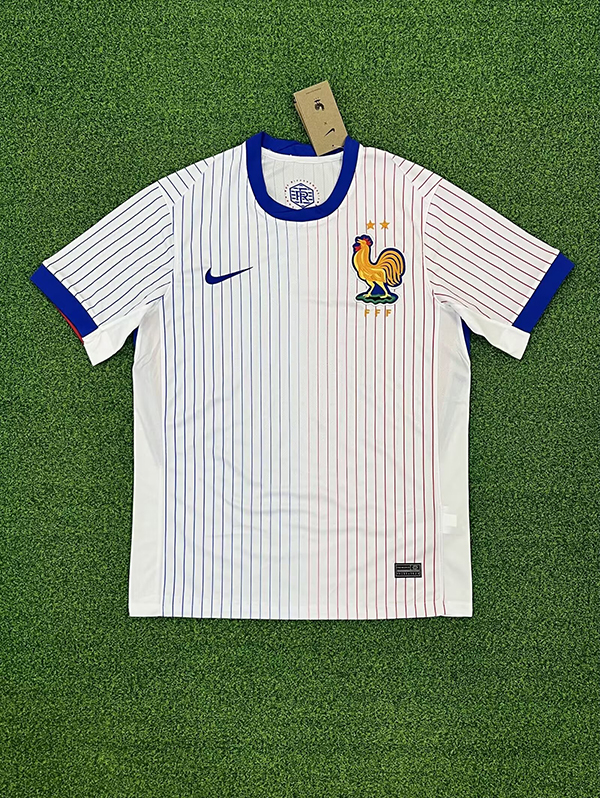 2024 Euro Cup France Away White Color Football Jersey