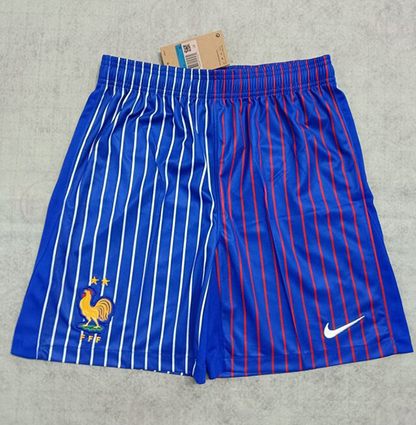 2024 Euro Cup France Away Blue Color Soccer Shorts