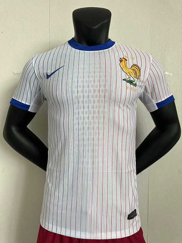 2024 Euro Cup France Away White Color Football Jersey(Player Version)