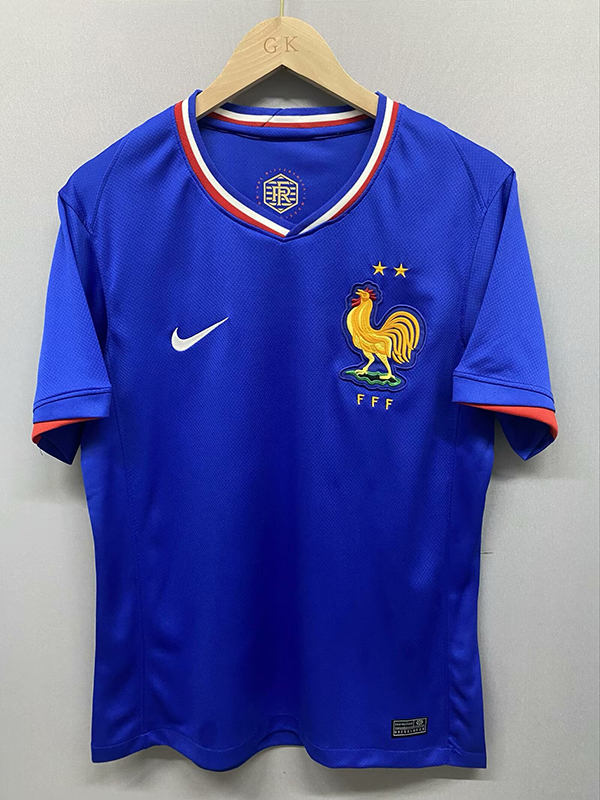 2024 Euro Cup France Home Blue Color Football Jersey