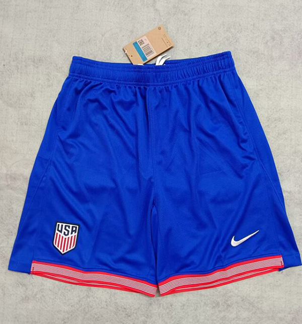 24-25 Season USA Home Blue Color Soccer Shorts