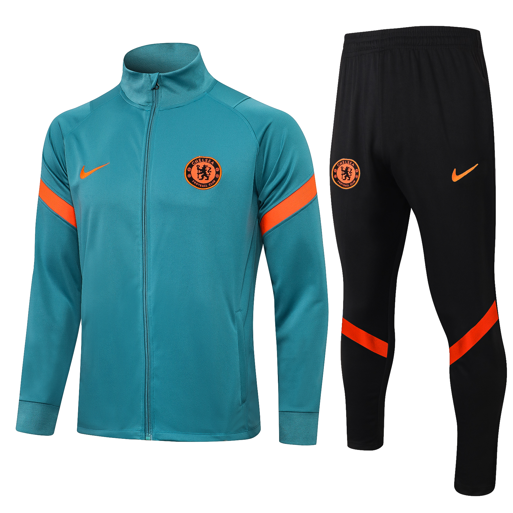 21-22 Season Chelsea Green Color Football Tracksuit