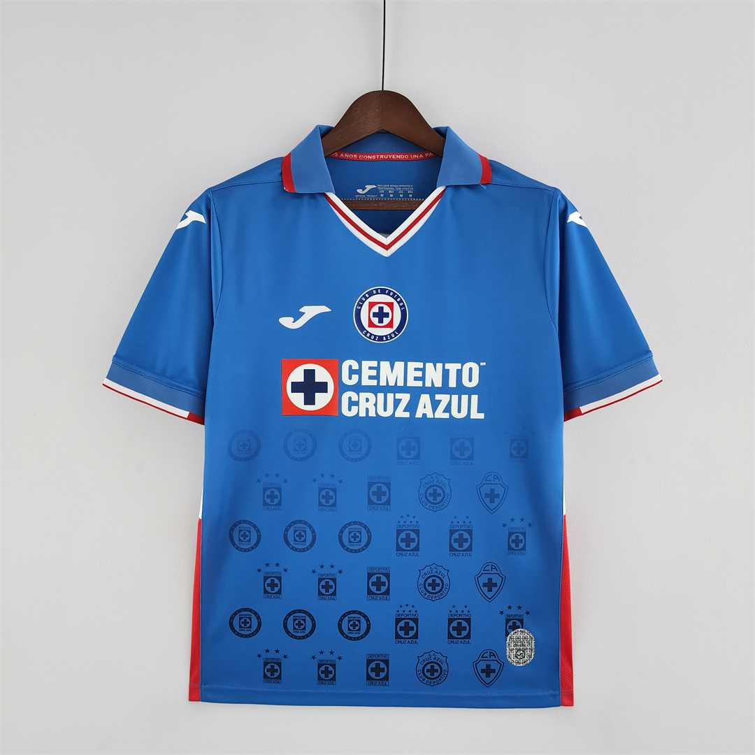 22-23 Season Cruz Azul Home Blue Color Soccer Jersey