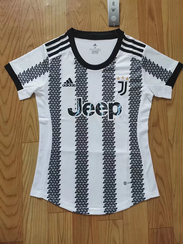 22-23 Season Juventus Home Black-White Women Soccer Jersey