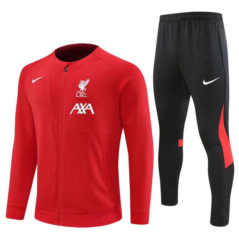 22-23 Season Liverpool #1101 Red Color Football Tracksuit