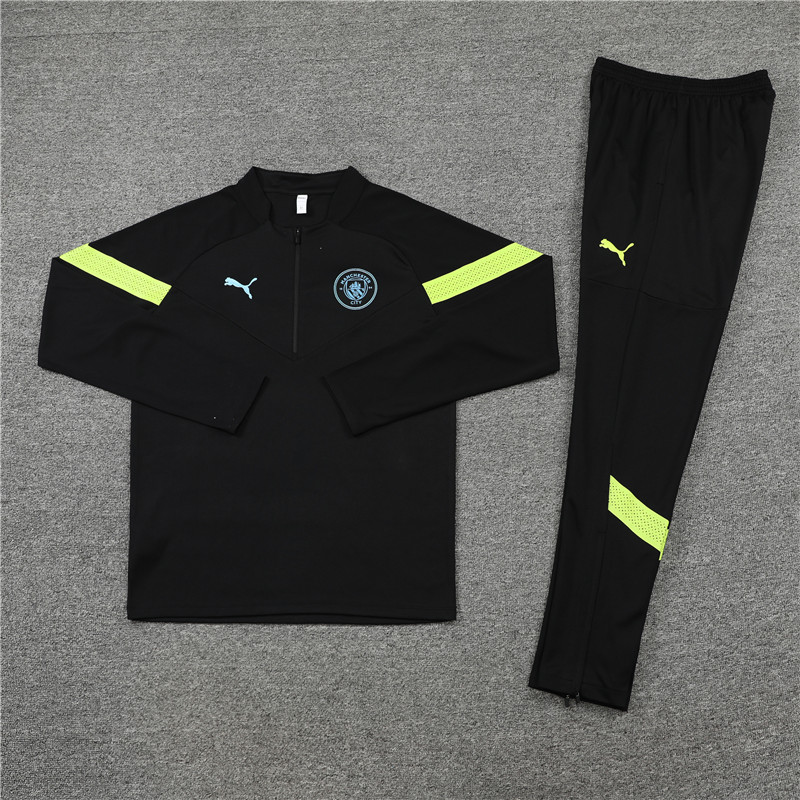 22-23 Season Manchester City Black Color Football Sweater Set