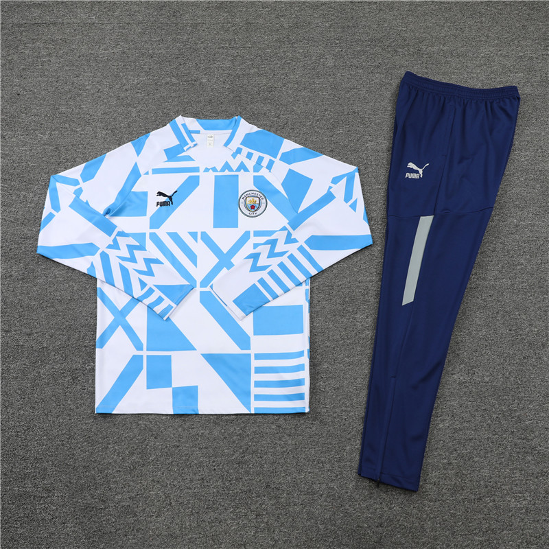 22-23 Season Manchester City Mixed Color Football Sweater Set