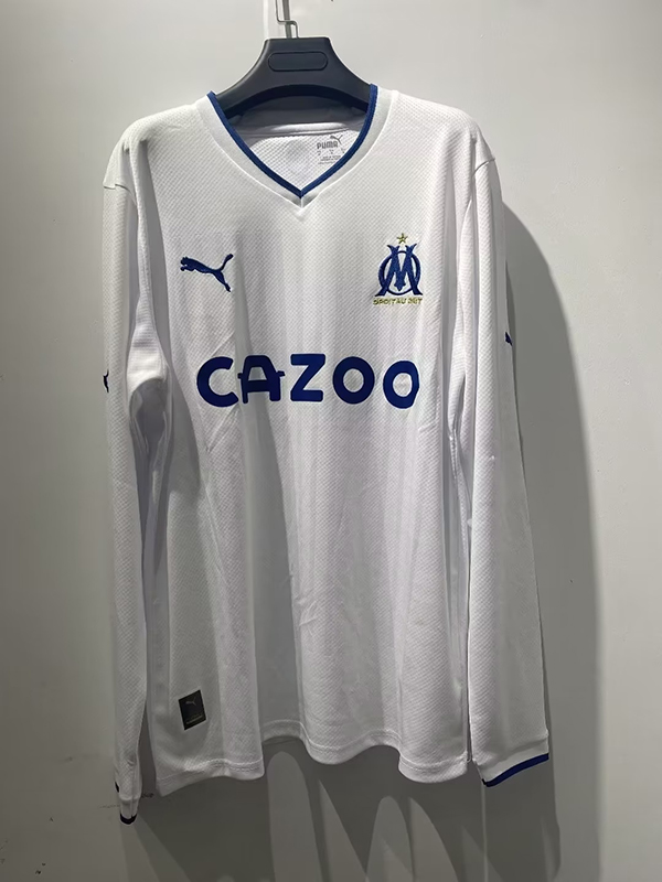 22-23 Season Marseille Home White Color Long Sleeve Football Jersey