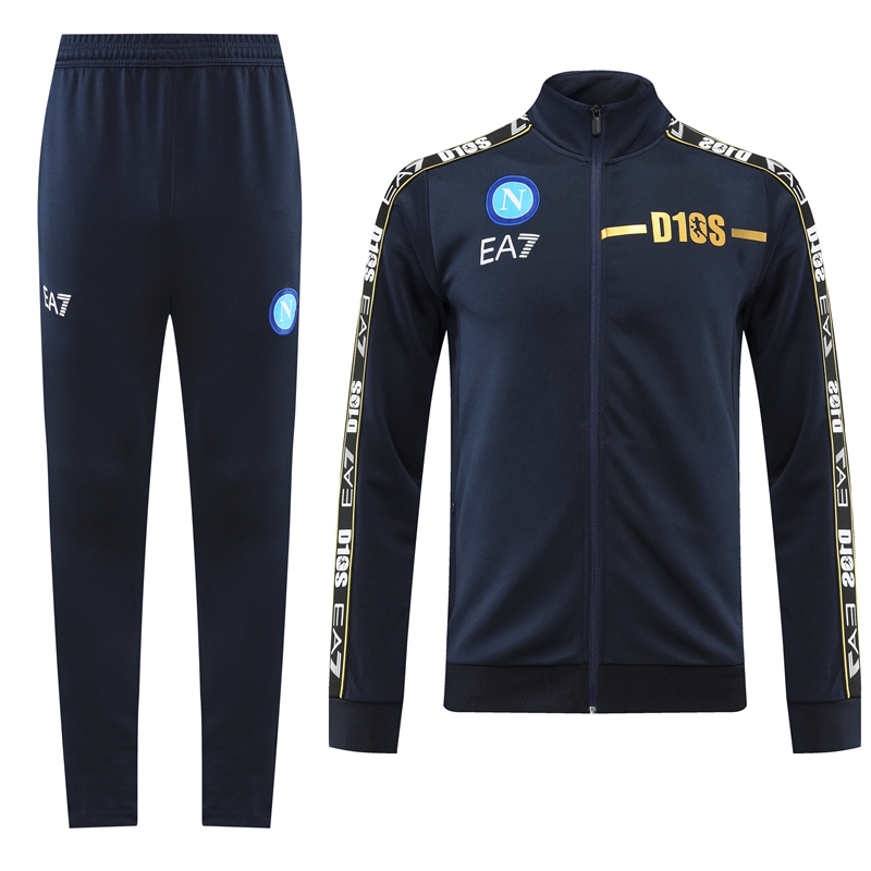 22-23 Season Napoli Black Color Football Tracksuit