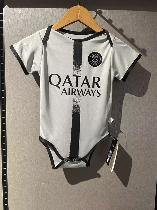 22-23 Season Paris Saint Germain Away White Color Baby Suit